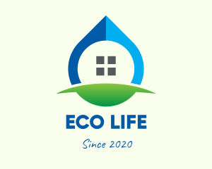 Eco Window Drop logo design