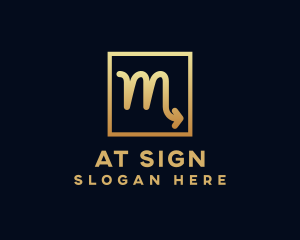 Scorpio Zodiac Sign logo design