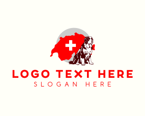 Switzerland Saint Bernard Dog logo