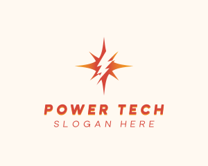 Electrical Power Lightning logo design