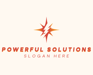 Electrical Power Lightning logo design