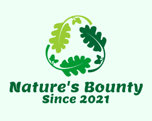 Nature Recycling Leaf logo design