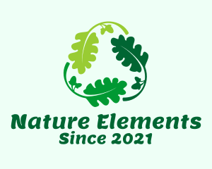 Nature Recycling Leaf logo design