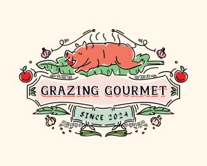 Roast Pig Lechon logo design