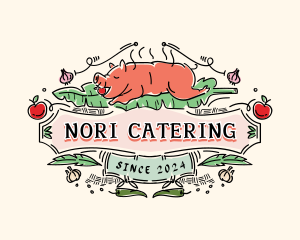 Roast Pig Lechon logo design