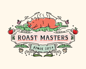 Roast Pig Lechon logo design