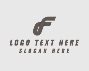 Modern Media Letter F logo