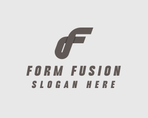 Modern Media Letter F logo design