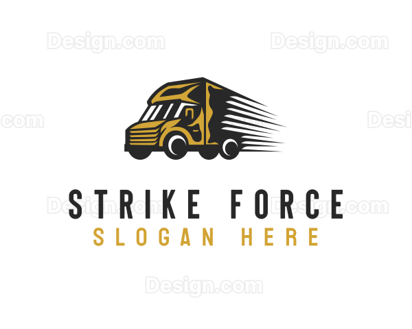 Logistic Delivery Truck Logo