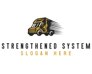 Logistic Delivery Truck Logo