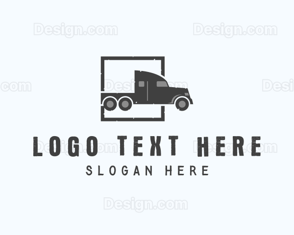 Freight Truck Logistic Logo