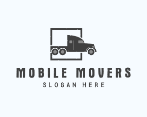 Freight Truck Logistic logo design