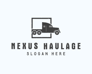 Freight Truck Logistic logo design