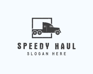 Freight Truck Logistic logo design