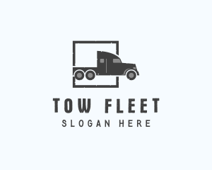 Freight Truck Logistic logo design