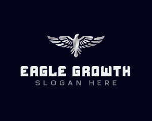 Eagle Metallic Wings logo design