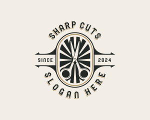 Hairdresser Scissors Barbershop logo
