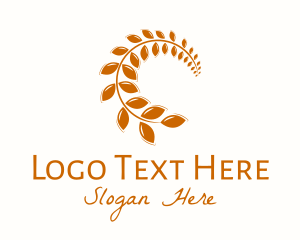 Brown Wheat Leaf logo