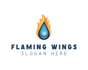 Fire Water Element logo design