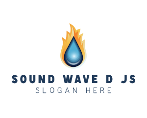 Fire Water Element logo design