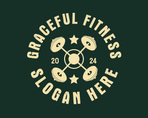 Fitness Gym Barbell logo