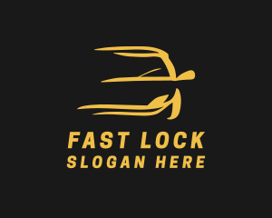 Yellow Fast Car logo design