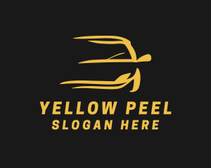 Yellow Fast Car logo design