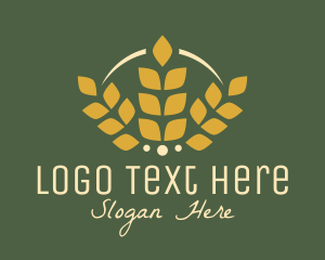 Vegetarian - Wheat Golden Bakery logo design