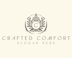 Floral Elegant Crest logo design