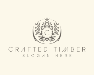 Floral Elegant Crest logo design