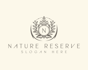 Floral Elegant Crest logo design