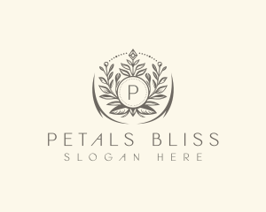 Floral Elegant Crest logo design