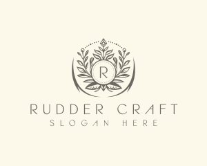 Floral Elegant Crest logo design