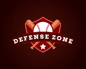 Sports Baseball Shield logo design