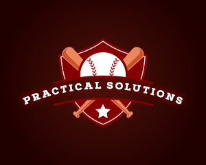 Sports Baseball Shield logo design