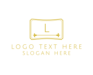 Luxurious Ticket Signage logo