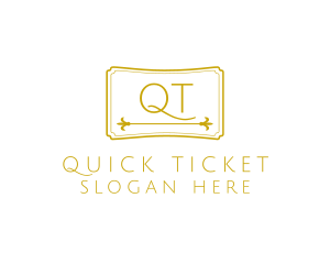 Luxurious Ticket Signage logo