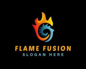 Hot Cold Temperature logo design