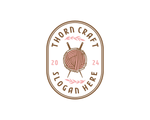 Yarn Thread Crafting logo design