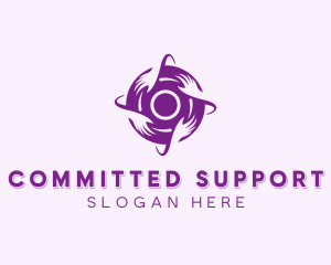 Hands Support Foundation logo design