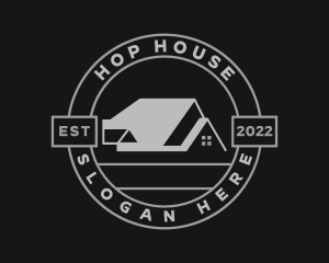 House Roofing Construction  logo design