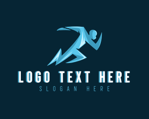 Lightning Speed Human logo