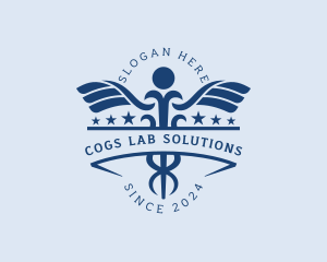 Caduceus Healthcare Lab logo design