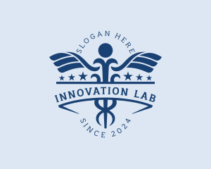 Caduceus Healthcare Lab logo design