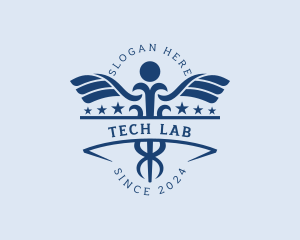 Caduceus Healthcare Lab logo design