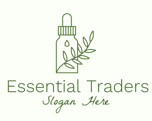 Herbal Medicine Oil Extract logo design