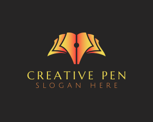 Book Publishing Pen logo design