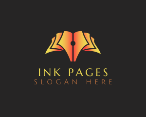 Book Publishing Pen logo design