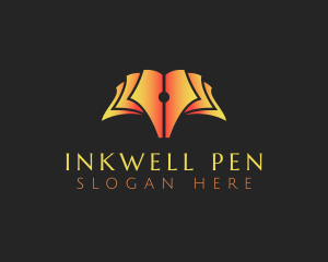 Book Publishing Pen logo design