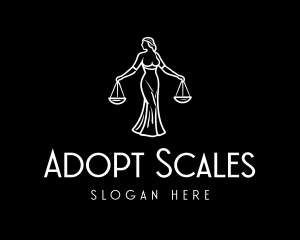 Justice Law Firm Scales logo design